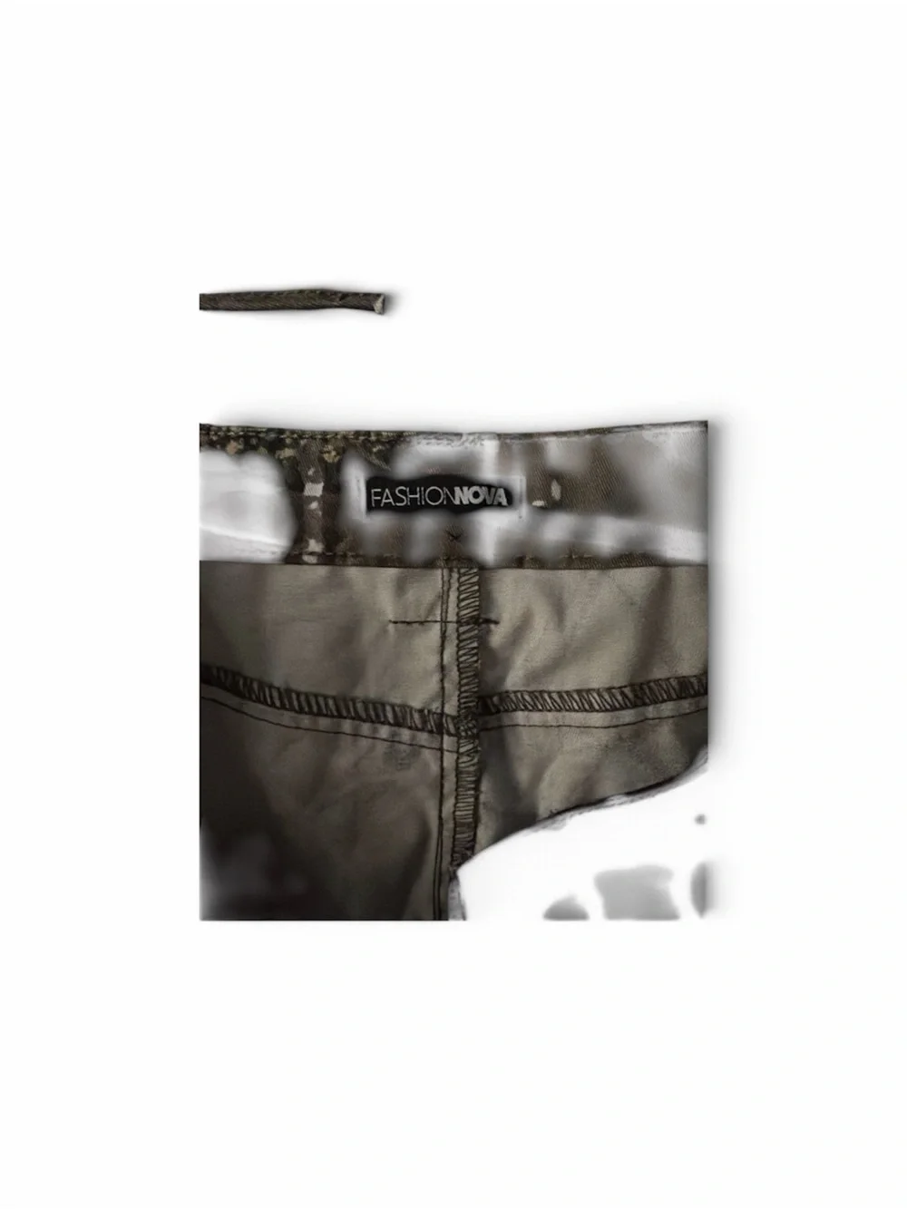 Fashion Nova Green Camo Utility Skort